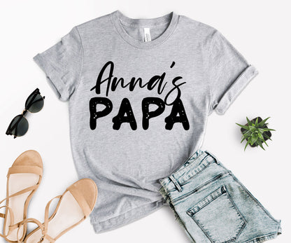 Papa and Papa's Girl Shirts, Custom Matching Papa Shirt, Papa's Girl Shirt-newamarketing