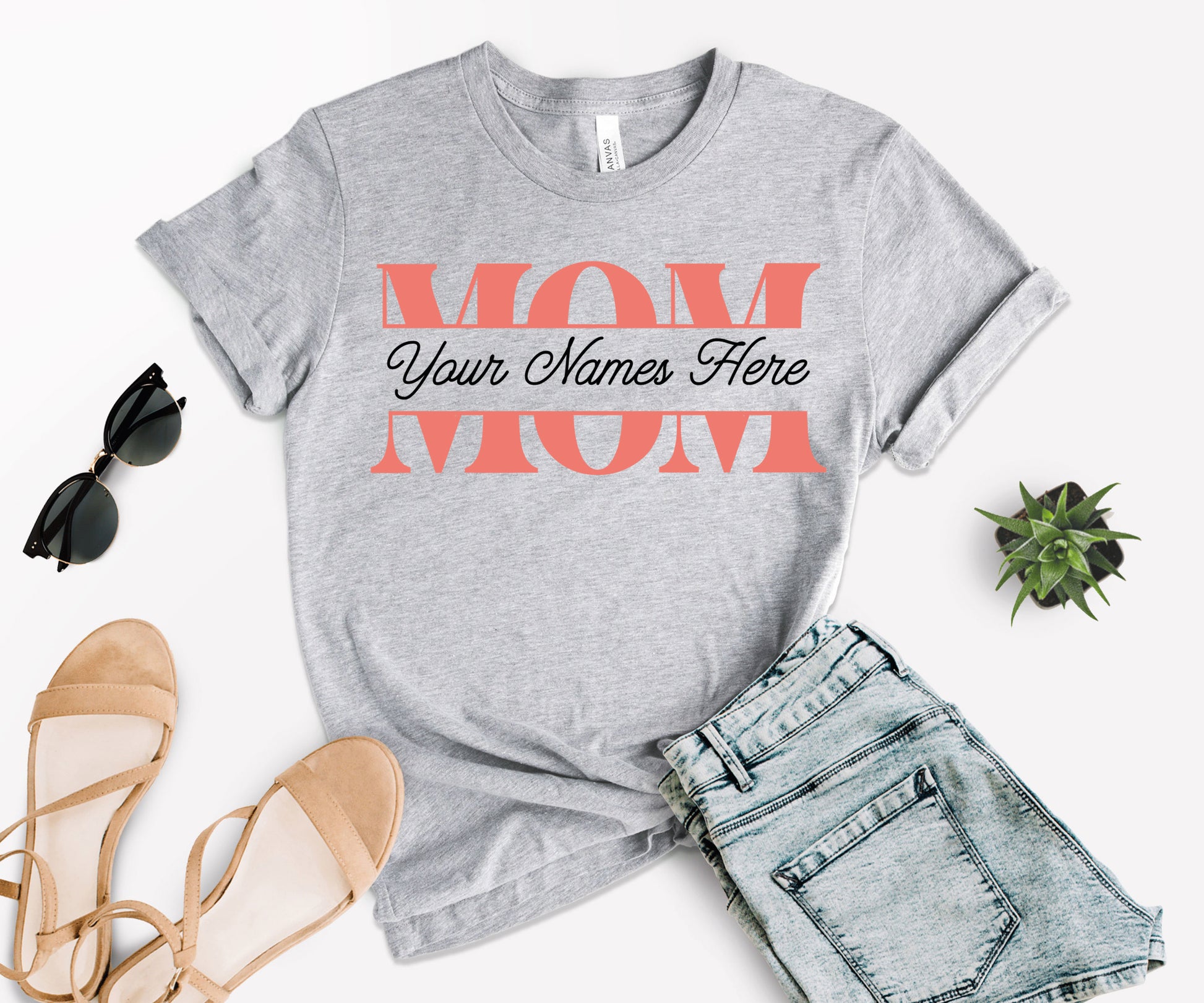 Custom Mom Shirts, Personalized Mothers Day Shirts, Mothers Day Shirt-newamarketing