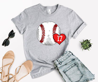 Custom Baseball Mom Shirt, Baseball Mom Number Shirt, Baseball Mom Shirt-newamarketing