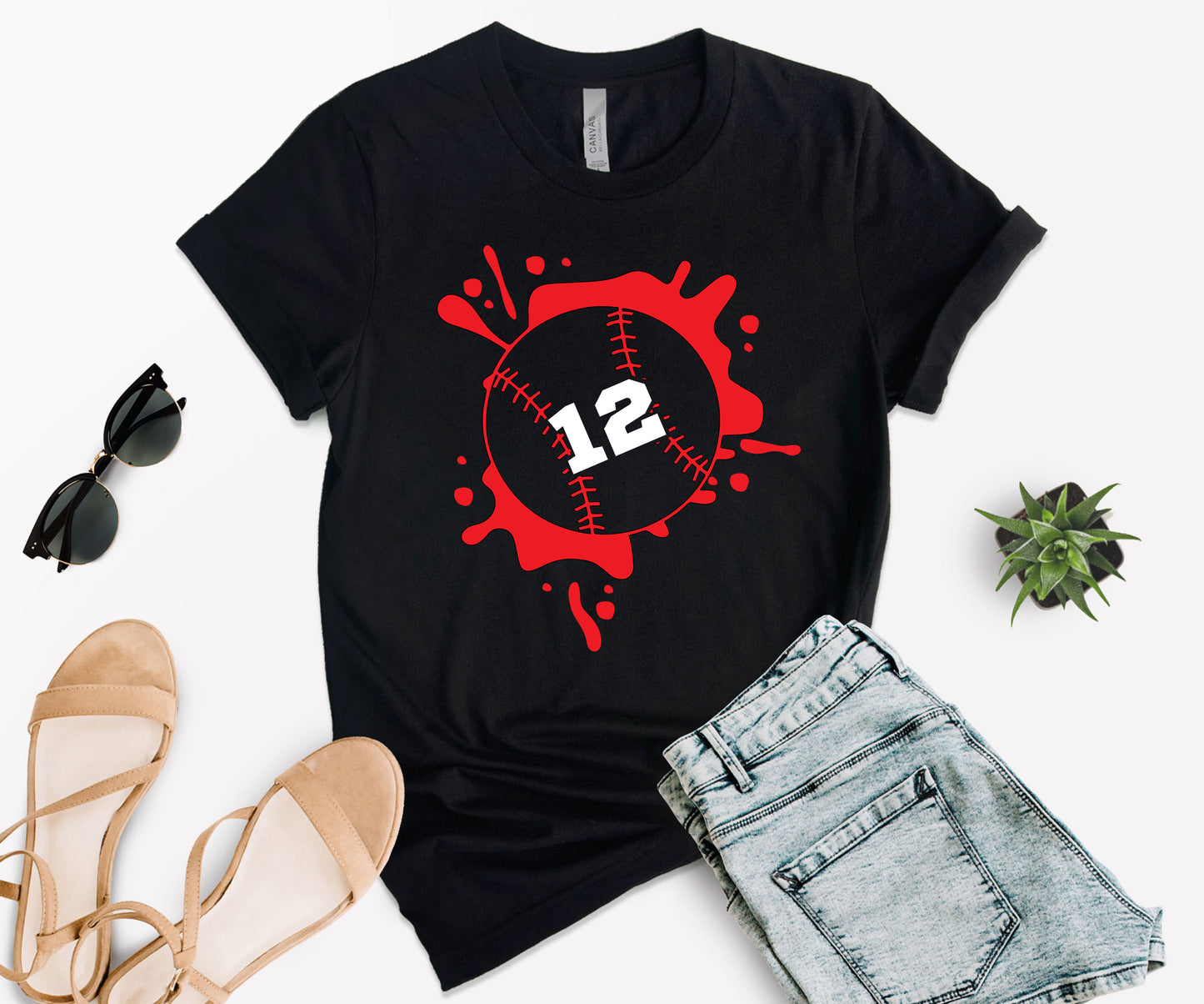 Personalized Baseball Mom Shirt, Baseball Numbers Shirt, Baseball Mom Shirt-newamarketing
