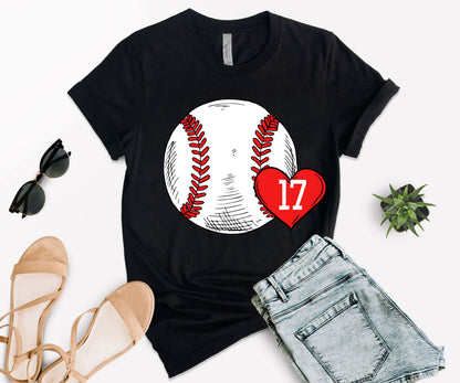Custom Baseball Mom Shirt, Baseball Mom Number Shirt, Baseball Mom Shirt-newamarketing