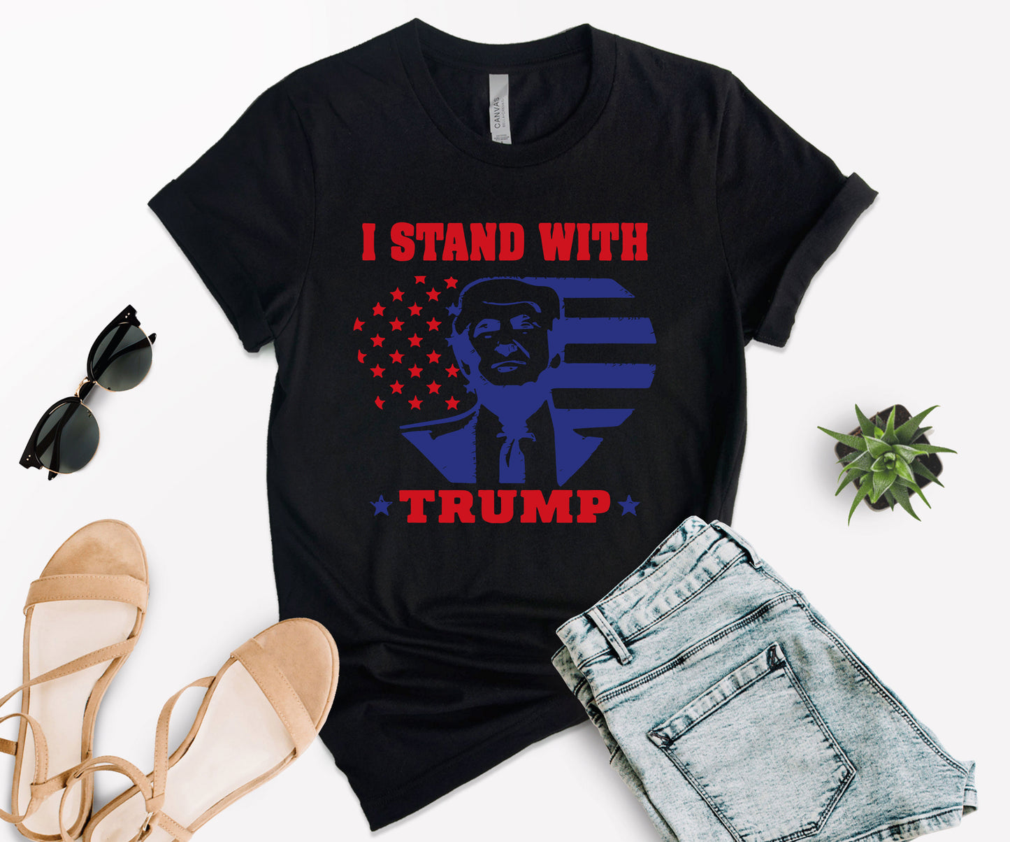 I Stand with Trump Shirt, Political Shirt, Trump Shirt-newamarketing