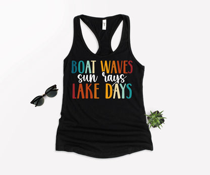 Boat Waves Sun Rays Lake Days Shirt, Lake Shirt, Boat Waves Shirt-newamarketing