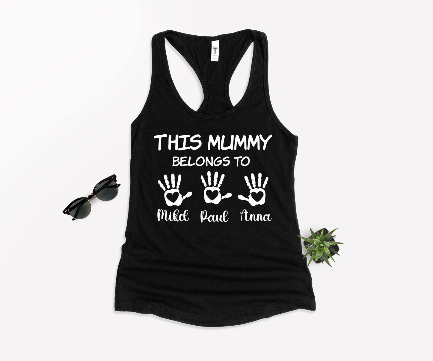 This Mummy Belongs Shirt, Personalised Mum Shirt, Handprint Mummy Shirt-newamarketing