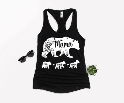 Mama Bear Shirt with Kids Names, Mama Bear Shirt, Custom Mama Bear Shirt-newamarketing