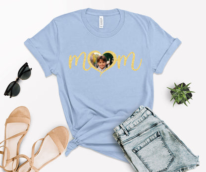 Custom Photo Mom Shirt, Mother Day Photo Shirt, Custom Mama Shirts-newamarketing