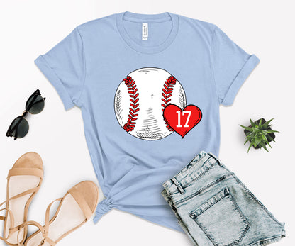 Custom Baseball Mom Shirt, Baseball Mom Number Shirt, Baseball Mom Shirt-newamarketing