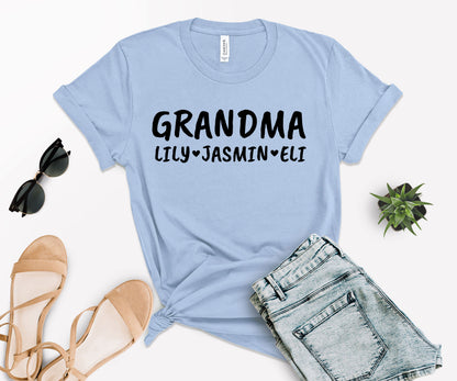 Custom Grandma Shirts, Grandma Shirts, Personalized Grandma Shirts-newamarketing