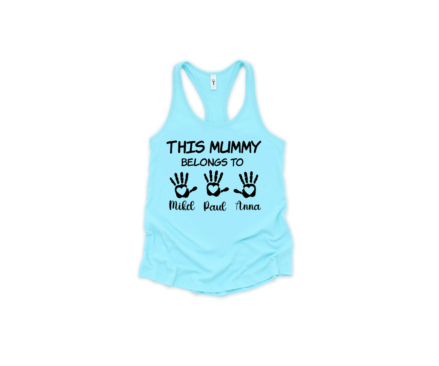 This Mummy Belongs Shirt, Personalised Mum Shirt, Handprint Mummy Shirt-newamarketing
