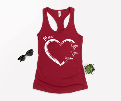 Custom Mimi Shirt, Mimi Heart Shirt, Custom Mother's Day Shirt-newamarketing