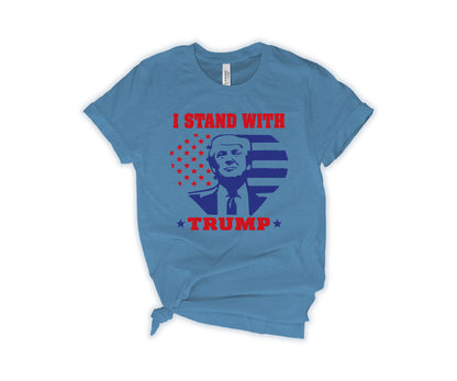 I Stand with Trump Shirt, Political Shirt, Trump Shirt-newamarketing