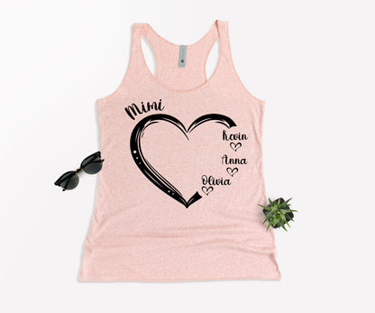 Custom Mimi Shirt, Mimi Heart Shirt, Custom Mother's Day Shirt-newamarketing