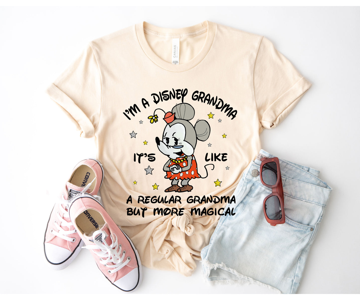 Disney Grandma Shirt, Grandma Minnie Mouse Shirt, Grandma T-shirts-newamarketing
