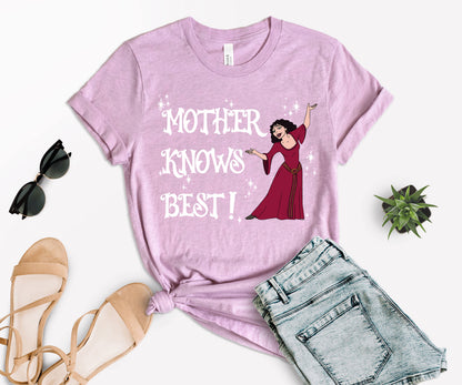 Tangled Mother Knows Best Shirt, Disney Mom Shirts, Disney Tangled Shirt-newamarketing