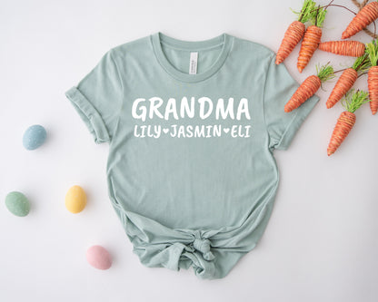 Custom Grandma Shirts, Grandma Shirts, Personalized Grandma Shirts-newamarketing