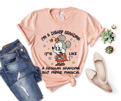 Disney Grandma Shirt, Grandma Minnie Mouse Shirt, Grandma T-shirts-newamarketing