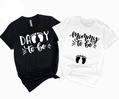 Mommy to Be and Daddy to Be Shirts, Mommy and Daddy Matching Shirts, New Parents Shirts-newamarketing