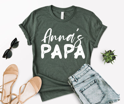 Papa and Papa's Girl Shirts, Custom Matching Papa Shirt, Papa's Girl Shirt-newamarketing