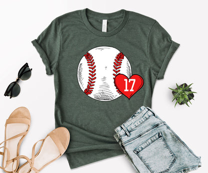 Custom Baseball Mom Shirt, Baseball Mom Number Shirt, Baseball Mom Shirt-newamarketing