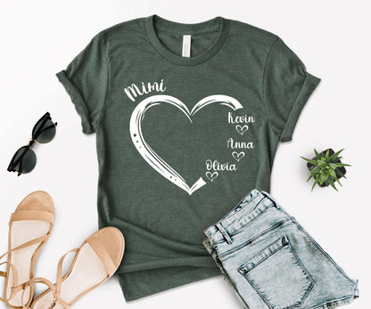 Custom Mimi Shirt, Mimi Heart Shirt, Custom Mother's Day Shirt-newamarketing
