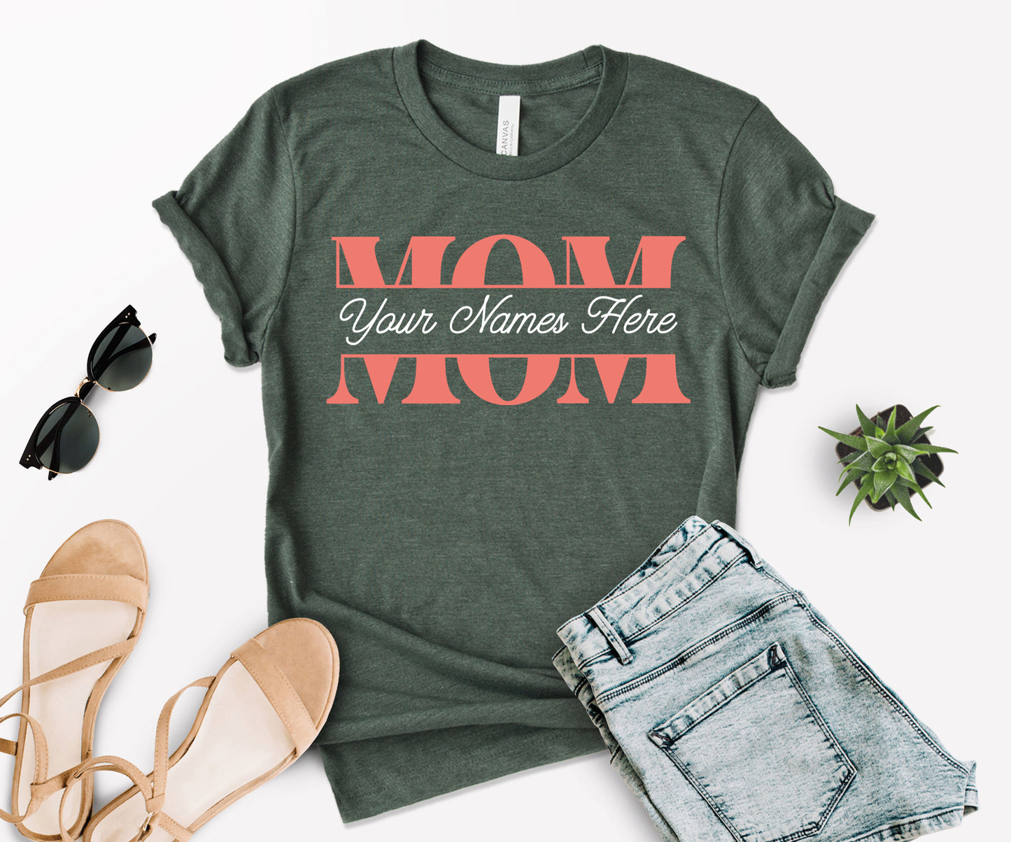 Custom Mom Shirts, Personalized Mothers Day Shirts, Mothers Day Shirt-newamarketing