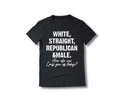 Straight White Male Shirt, Funny Patriotic Shirt, Comfort Colors T-Shirts-newamarketing