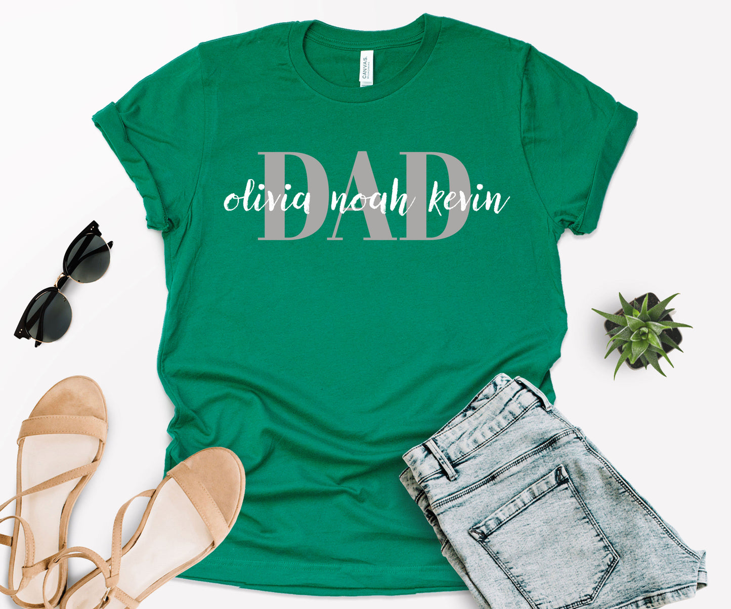 Custom Dad Shirt, Custom Dad Shirt with Kids Names, Father's Day Shirt-newamarketing