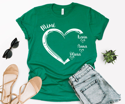 Custom Mimi Shirt, Mimi Heart Shirt, Custom Mother's Day Shirt-newamarketing