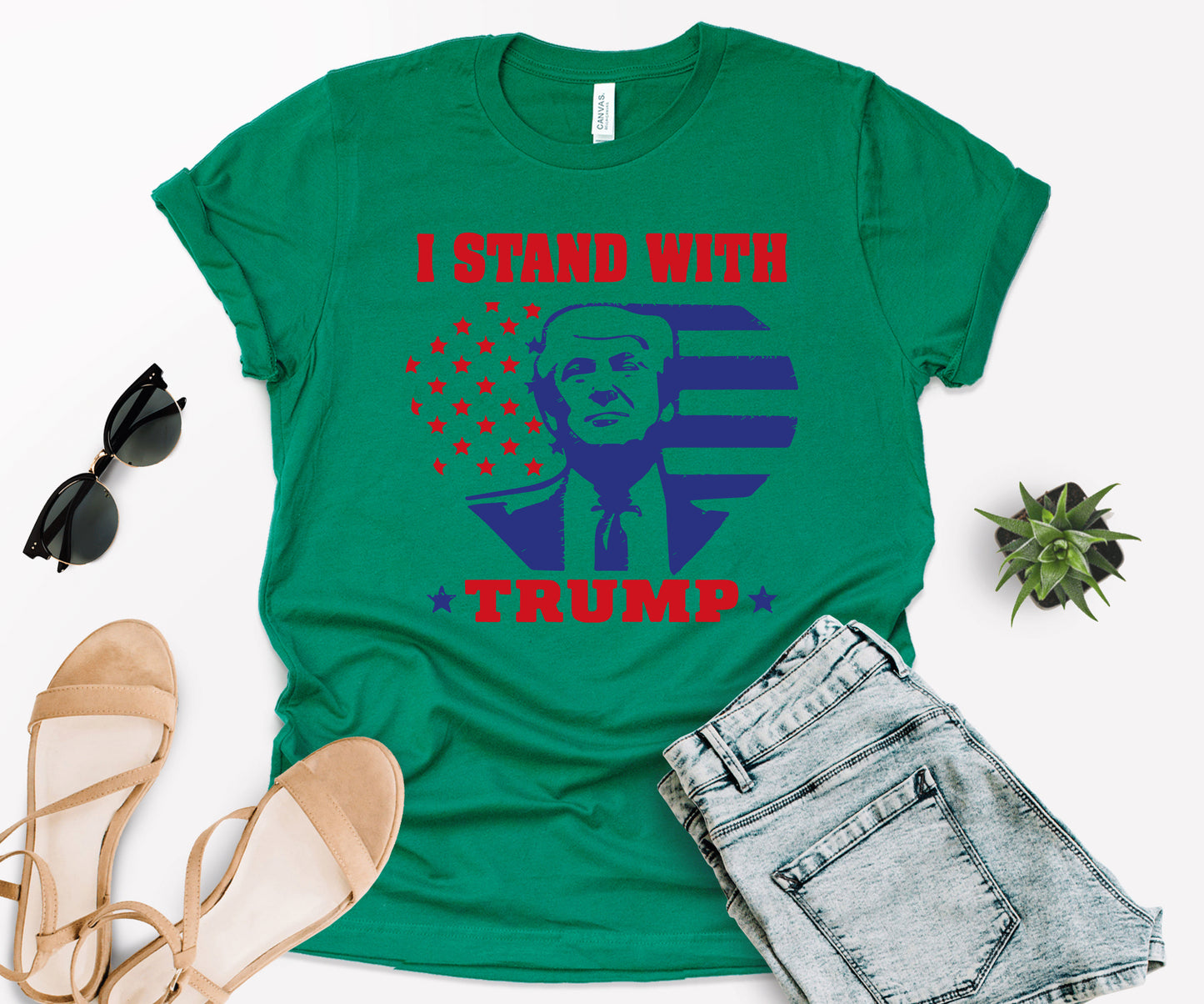 I Stand with Trump Shirt, Political Shirt, Trump Shirt-newamarketing
