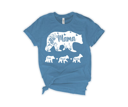 Mama Bear Shirt with Kids Names, Mama Bear Shirt, Custom Mama Bear Shirt-newamarketing