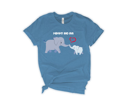 Mother's Day Matching Shirt, Elephant Matching Mommy Shirt, Mother's Day Shirt-newamarketing