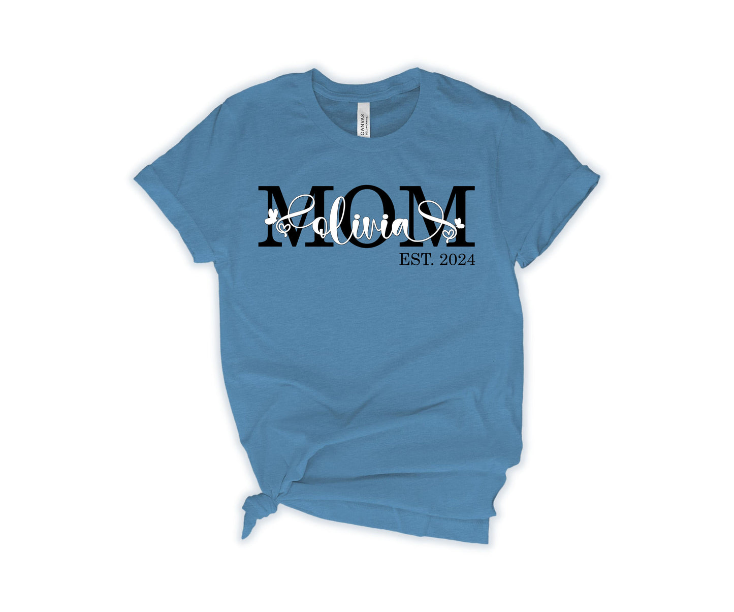 Personalized Mom Est Shirt, Custom Mom Shirts, Mother's Day Shirt-newamarketing