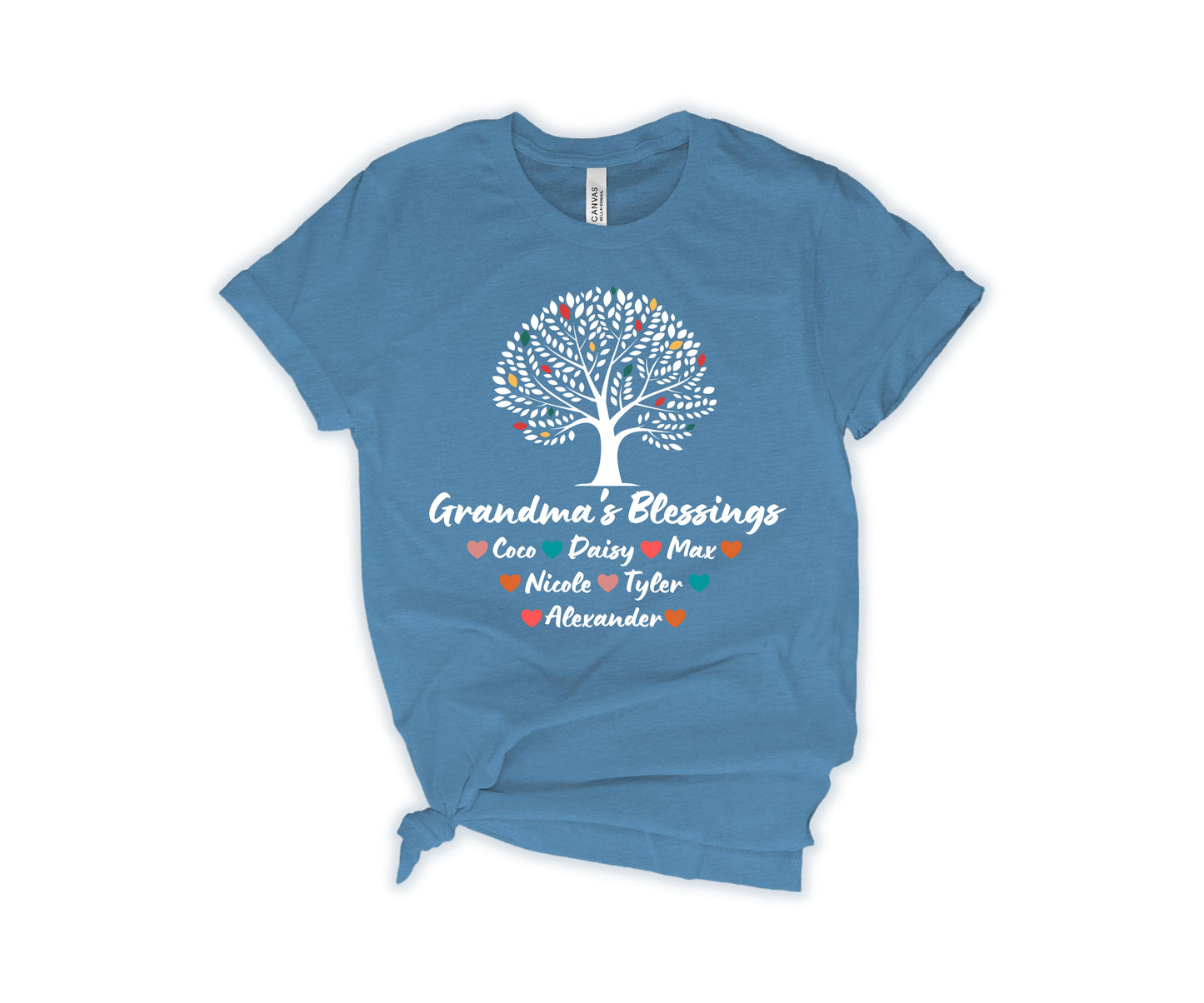 Custom Grandma Shirt with Grandkids Names, Grandma Tree Shirt, Grandma Shirt-newamarketing