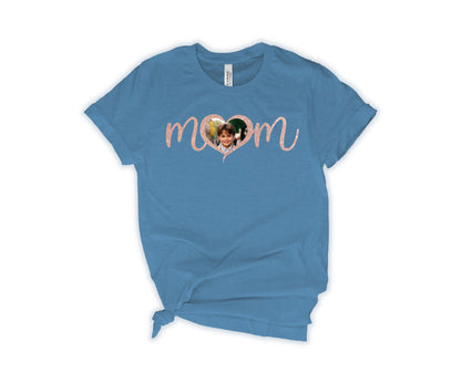 Custom Photo Mom Shirt, Mother Day Photo Shirt, Custom Mama Shirts-newamarketing