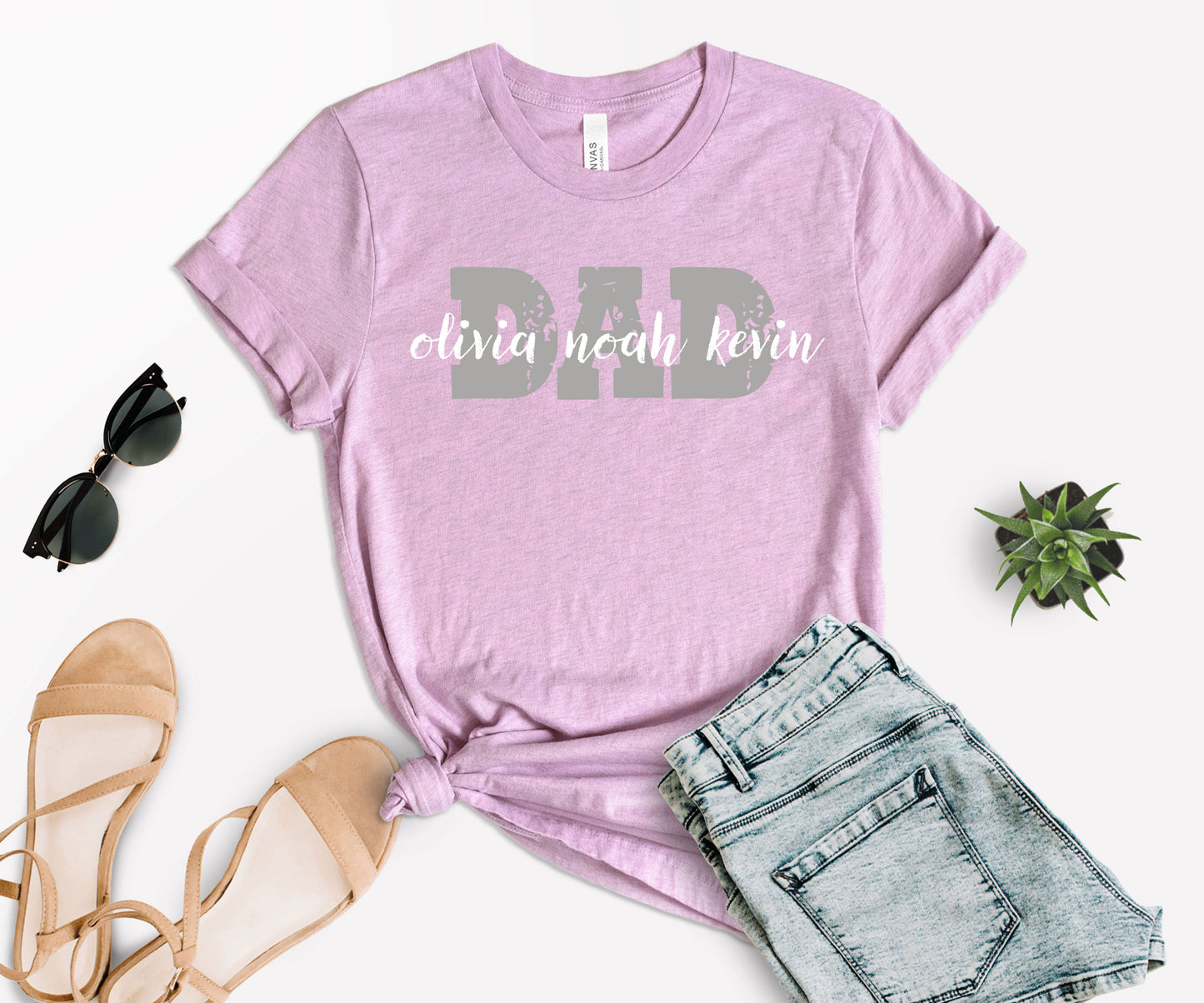 Custom Dad Shirt, Dad Shirt with Kids Names, Custom Father's Day Shirt-newamarketing