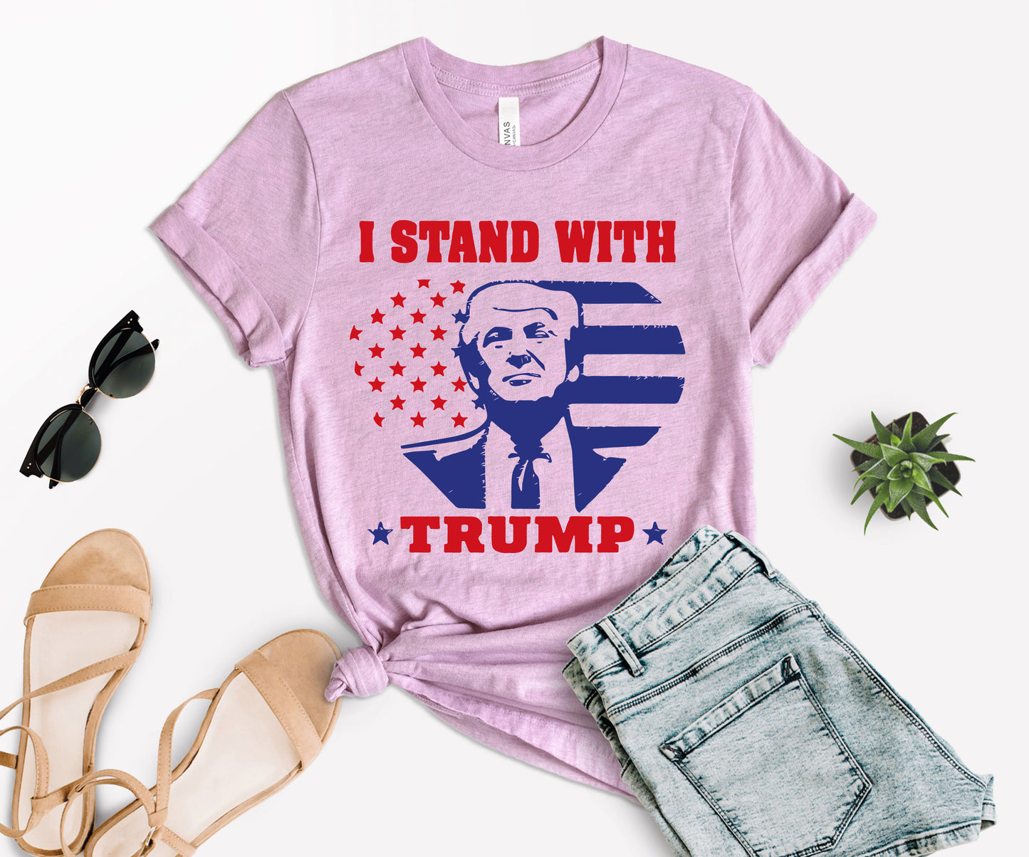I Stand with Trump Shirt, Political Shirt, Trump Shirt-newamarketing