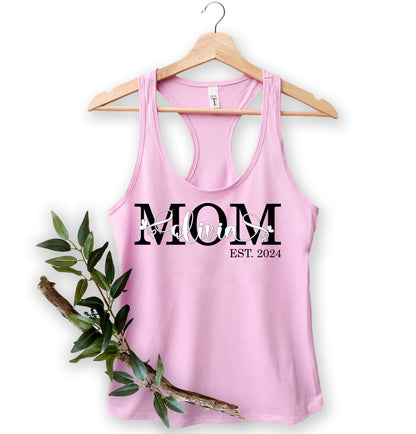 Personalized Mom Est Shirt, Custom Mom Shirts, Mother's Day Shirt-newamarketing