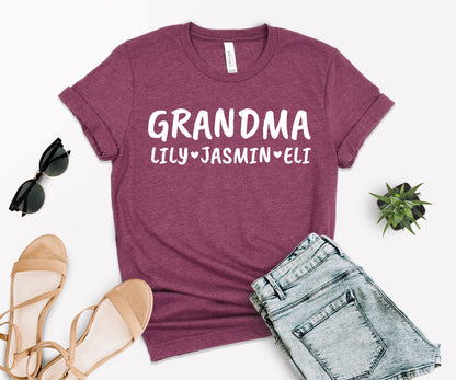 Custom Grandma Shirts, Grandma Shirts, Personalized Grandma Shirts-newamarketing