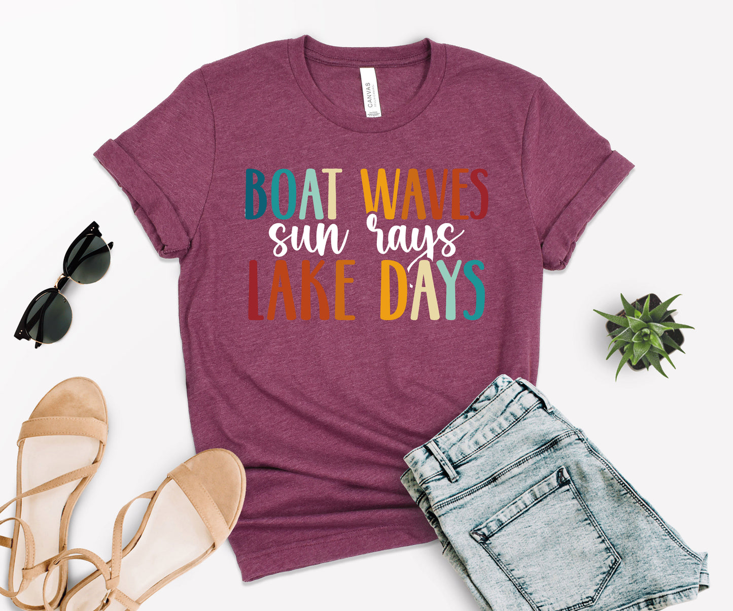 Boat Waves Sun Rays Lake Days Shirt, Lake Shirt, Boat Waves Shirt-newamarketing