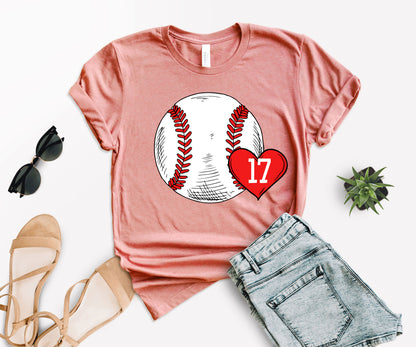 Custom Baseball Mom Shirt, Baseball Mom Number Shirt, Baseball Mom Shirt-newamarketing