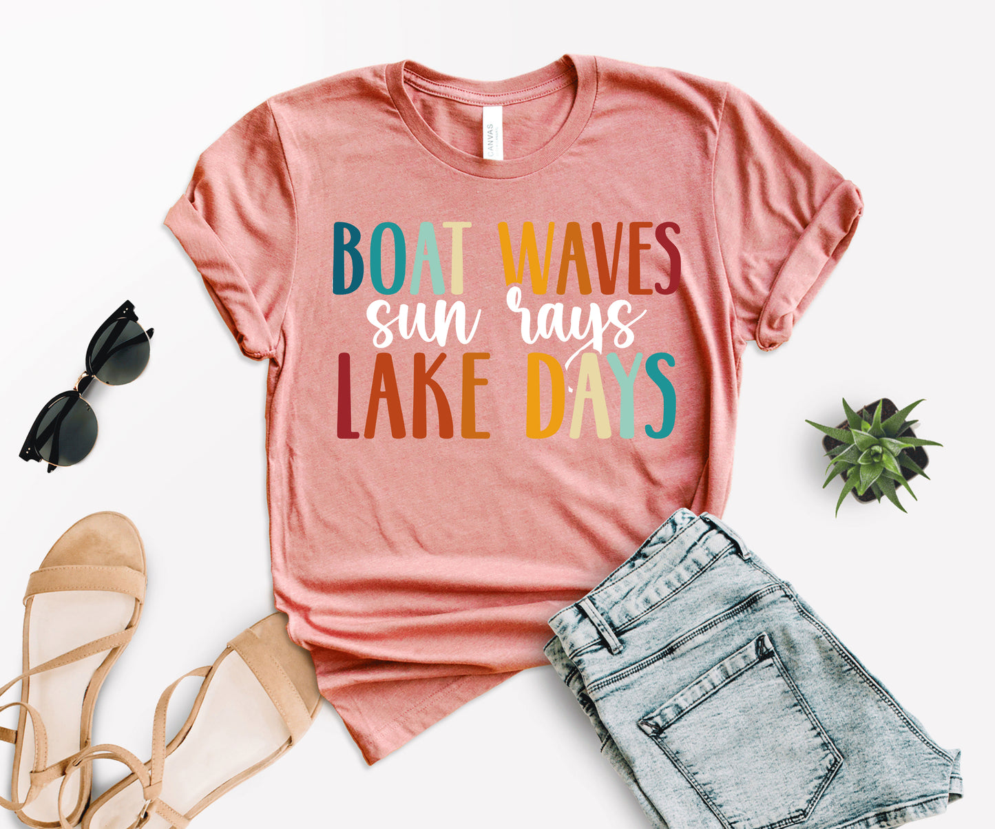 Boat Waves Sun Rays Lake Days Shirt, Lake Shirt, Boat Waves Shirt-newamarketing
