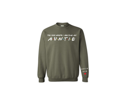The One Where I Become An Aunt Sweatshirt, Aunt Sweatshirt, Custom Aunt Hoodie-newamarketing
