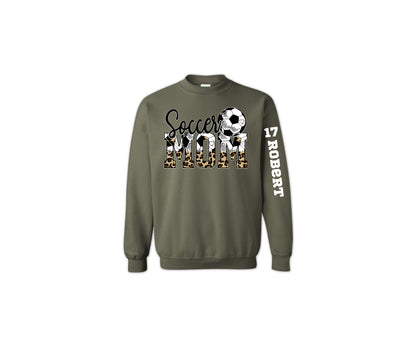 Soccer Mom Sweatshirt, Custom Soccer Mom Hoodie, Your Name Soccer Sweatshirt-newamarketing