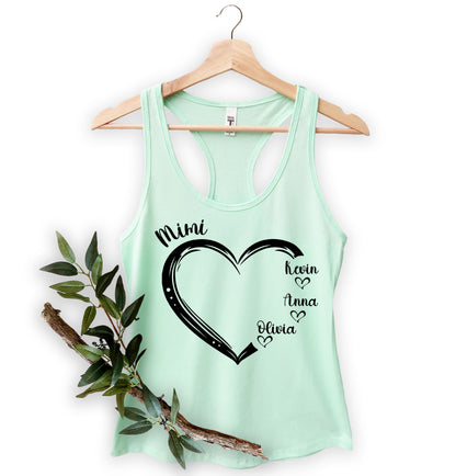 Custom Mimi Shirt, Mimi Heart Shirt, Custom Mother's Day Shirt-newamarketing