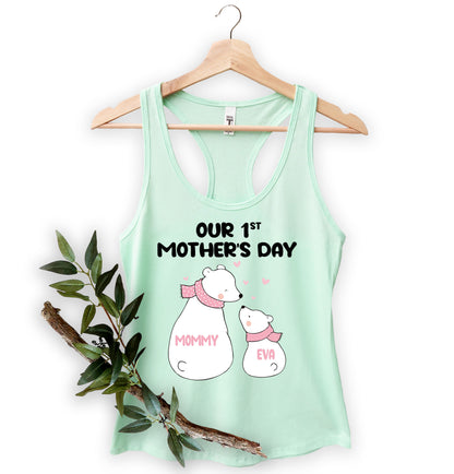 Our 1st Mother's Day Shirt, Custom Mom Matching Shirts, First Mothers Day Shirt-newamarketing