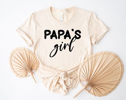 Papa and Papa's Girl Shirts, Custom Matching Papa Shirt, Papa's Girl Shirt-newamarketing