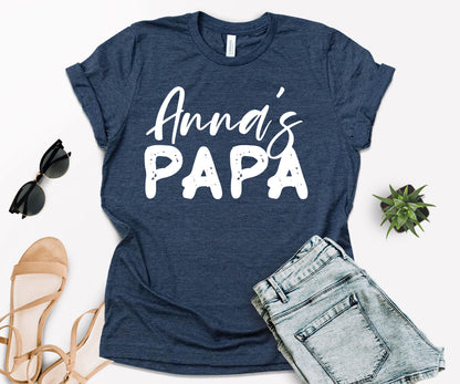 Papa and Papa's Girl Shirts, Custom Matching Papa Shirt, Papa's Girl Shirt-newamarketing