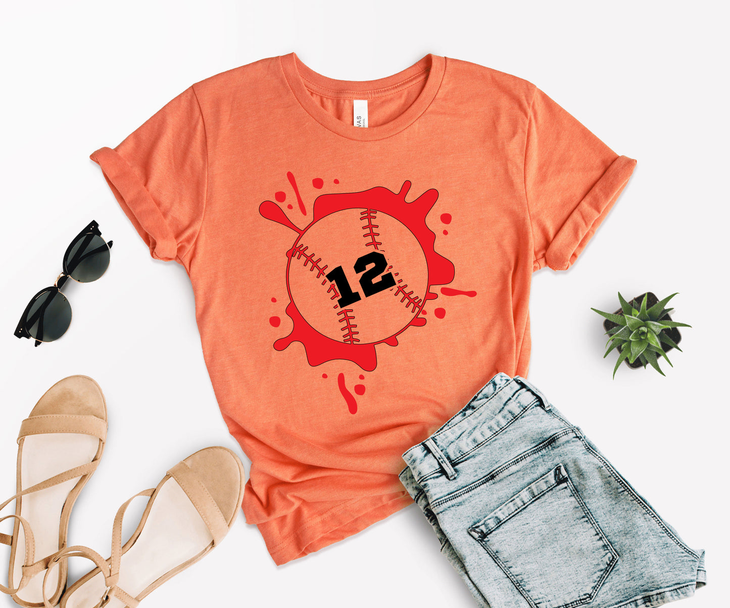 Personalized Baseball Mom Shirt, Baseball Numbers Shirt, Baseball Mom Shirt-newamarketing