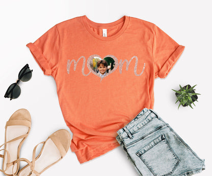 Custom Photo Mom Shirt, Mother Day Photo Shirt, Custom Mama Shirts-newamarketing