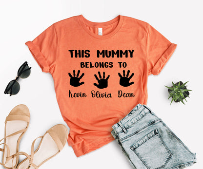 This Mummy Belongs Shirt, Custom Mama Shirt, Custom Mother's Day Shirt-newamarketing